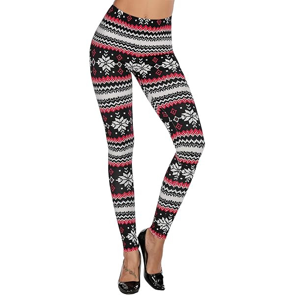 Uaderize Womens Ultra Soft Brushed Christmas Day Leggings Pants Ankle Length Black Deals Friday 2... | Amazon (US)