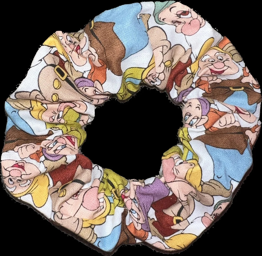 Tied Together Snow White and the Seven Dwarfs Scrunchie - Etsy | Etsy (US)