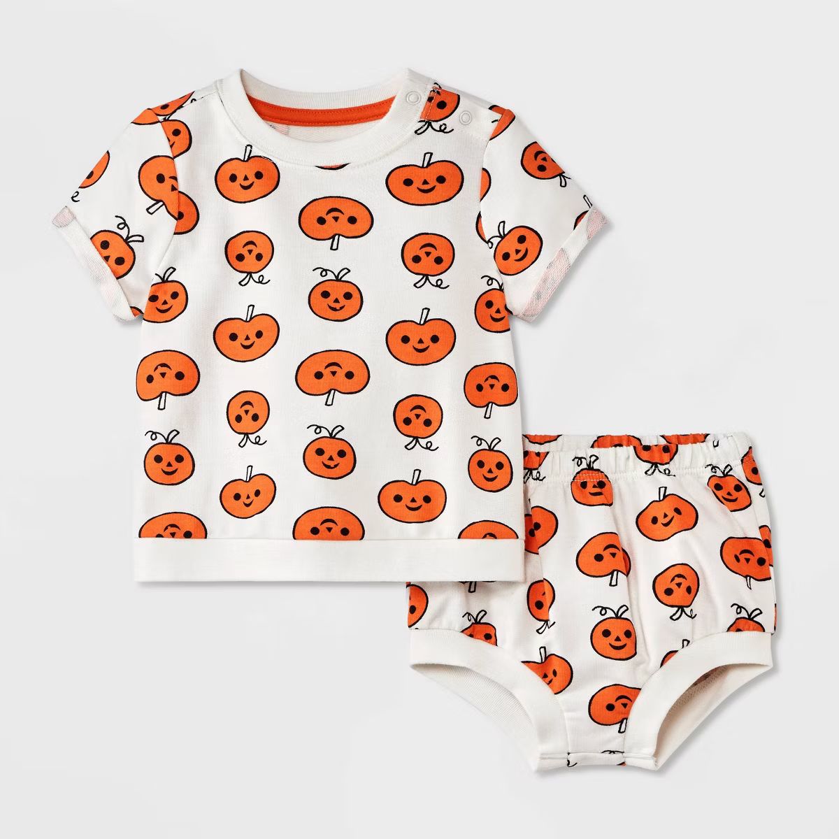 Baby Halloween Pumpkin Top & Bloomer Set - Cat & Jack™ | Target