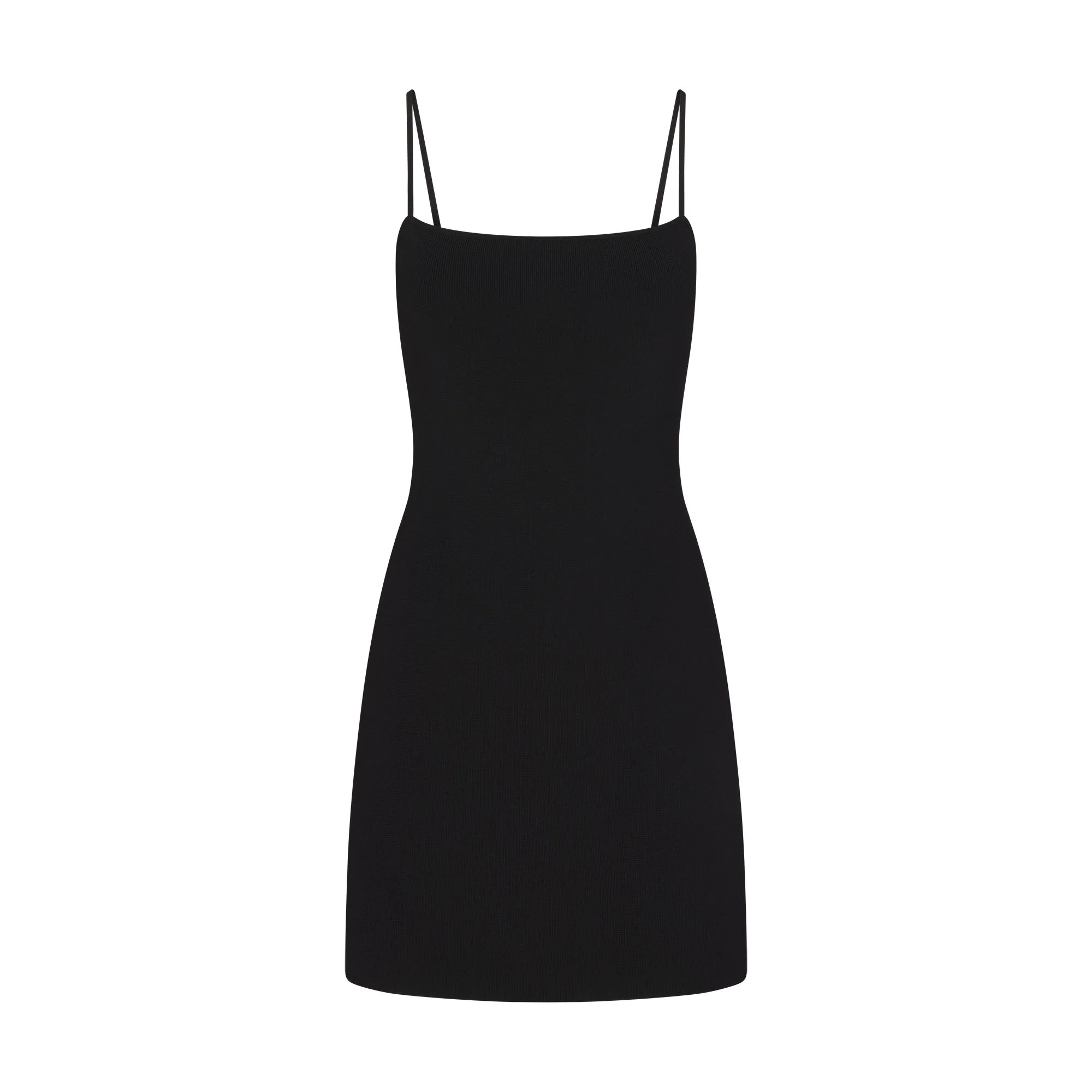 REFINED KNIT MINI DRESS | OBSIDIAN | SKIMS | SKIMS (US)