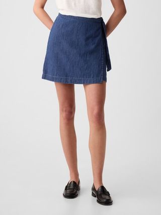 Denim Wrap Mini Skirt | Gap (US)