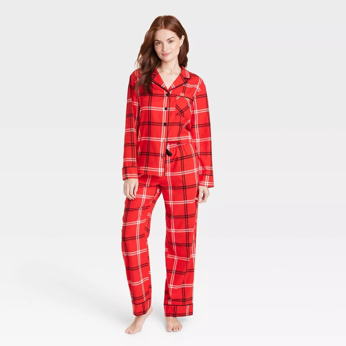 Women's Plaid Flannel Matching Family Pajama Set - Wondershop™ Red 4X | Target