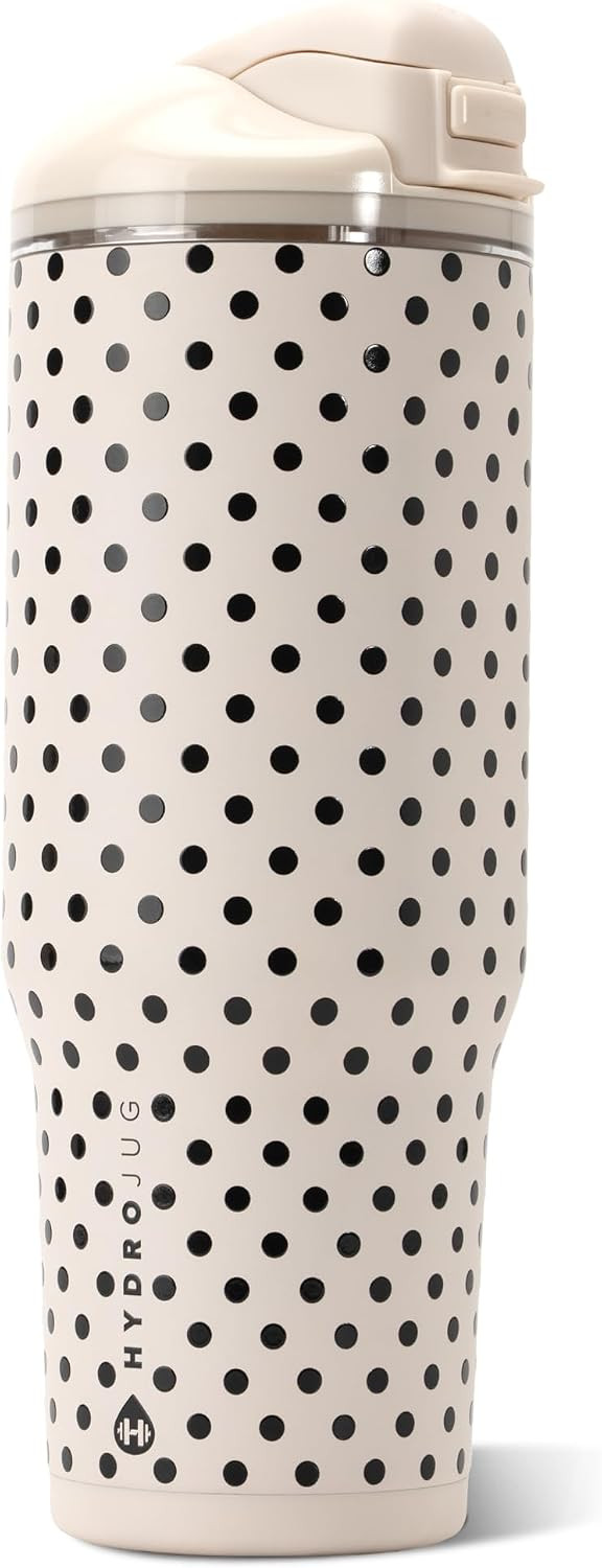 HydroJug Polka Dot Ease2o 40oz Insulated Water Bottle, French Vanilla | Amazon (US)