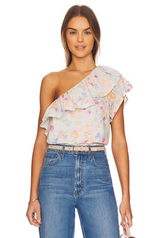 One Shoulder Ruffle Top
                    
                    Something Navy
                
... | Revolve Clothing (Global)