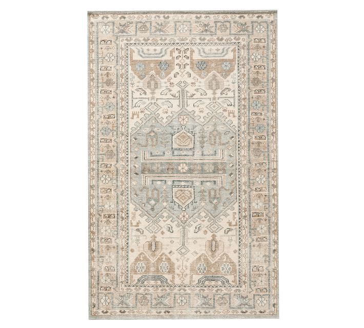 Nicolette Hand-Knotted Wool Rug - Cool Multi | Pottery Barn (US)