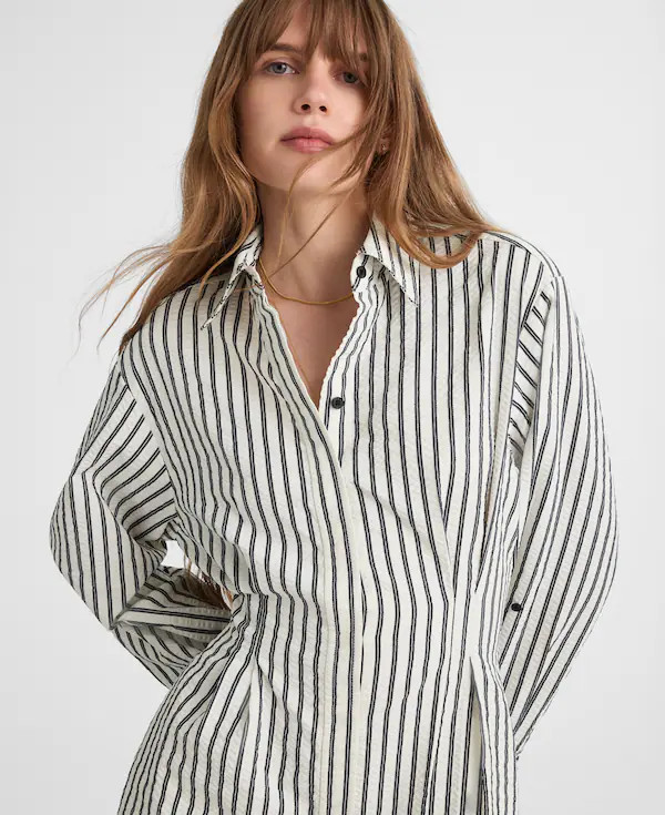 Tucked Mini Shirtdress | Madewell | Madewell