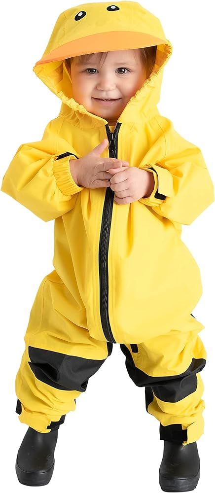 Kids Toddler Rain Suit - Muddy Buddy Waterproof Coverall One Piece Weather Resistant Baby Jacket | Amazon (US)