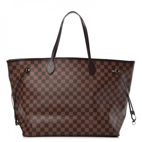 Louis Vuitton Neverfull Damier Ebene (Without Pouch) GM Cerise Lining | StockX