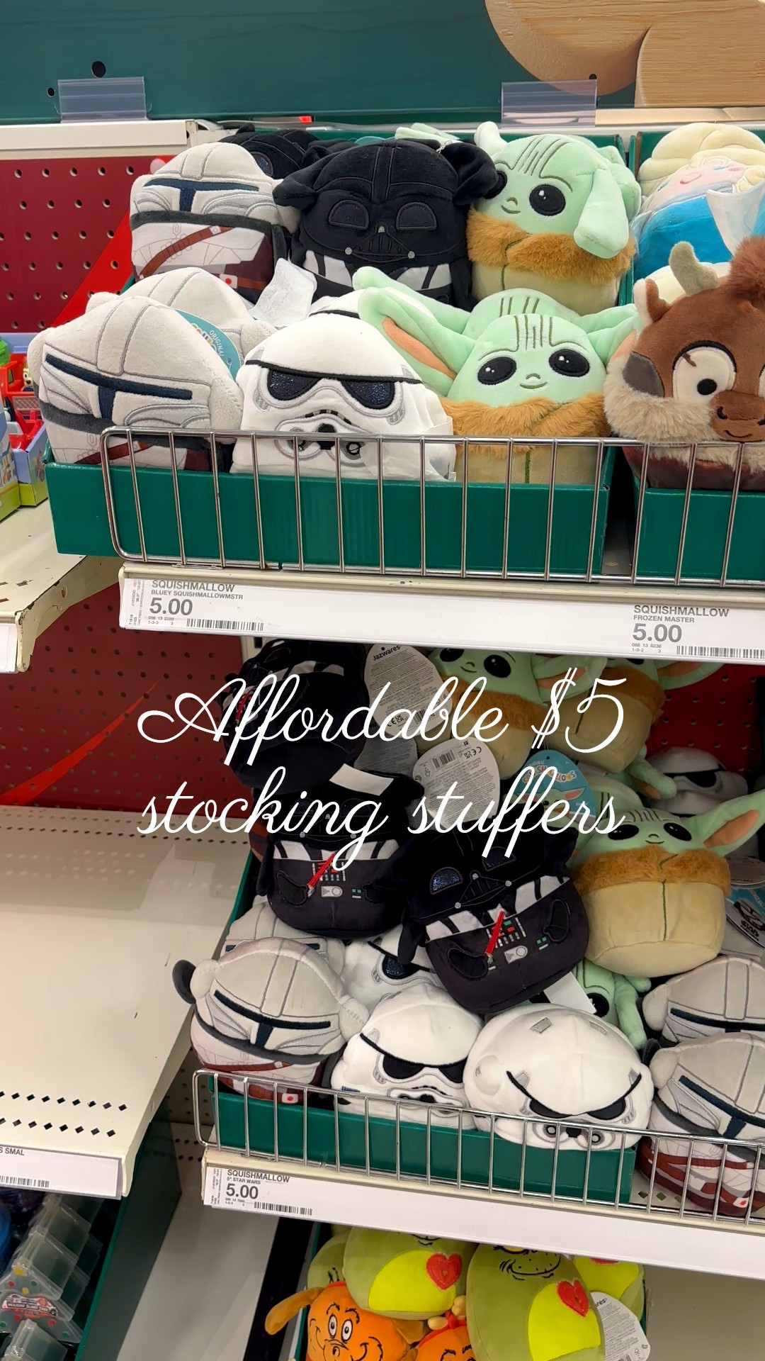 These are the cutest squishmallows!! Good little size and most of all affordable! Perfect for stocking stuffer or gift from your elf! I got my boys the Spider-Man and Darth Vader one for their stocking! Love that they have Disney and Marvel. I couldn't find them online their website but check your stores!! 

#LTKSeasonal #LTKHoliday

#LTKmomlife #LTKGiftGuide #LTKKids