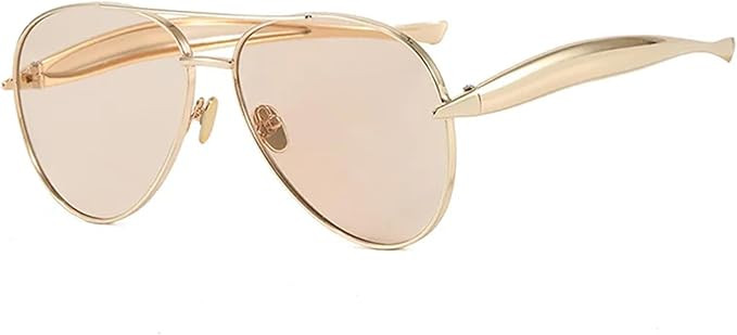 Sunglasses Uv400 Protection | Metal Round Thick Frame | Candy-colored Lens for Outdoor Sports & D... | Amazon (US)