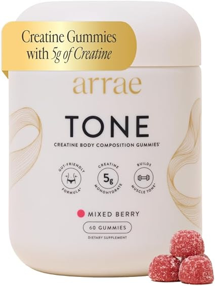 Arrae Tone Gummies – Creatine Monohydrate for Women – Support Lean Muscle, Strength & Recover... | Amazon (US)