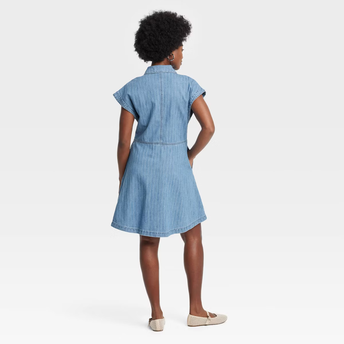 Women's Denim Flouncy Dress - Universal Thread™ | Target