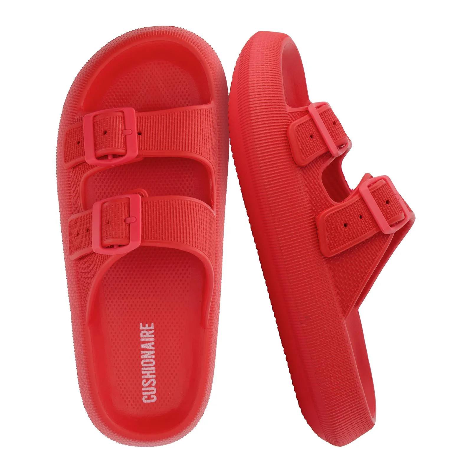 Cushionaire Fame Pillow Recovery Sandals for Women, Adjustable Double Buckle Waterproof EVA Cloud... | Walmart (US)
