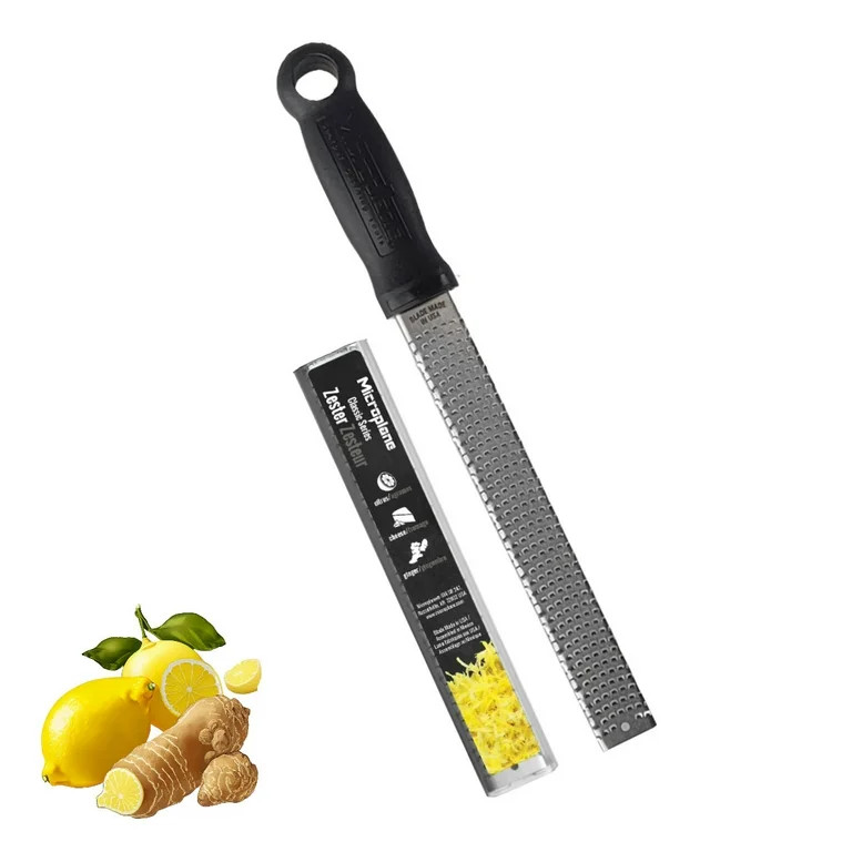 Microplane Classic Stainless Steel Zester and Cheese Grater - Black | Walmart (US)