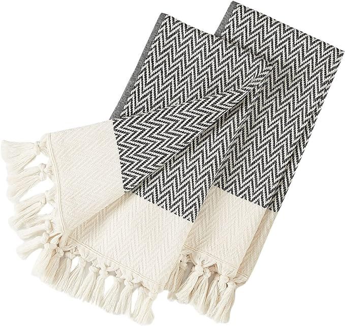 Kitchen Hand Towels and Dishcloths Set of 2, Turkish Hand Towels for Bathroom, 100% Cotton Tea To... | Amazon (US)