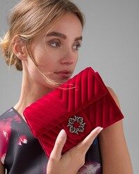 Red Velvet Crossbody Bag | White House Black Market