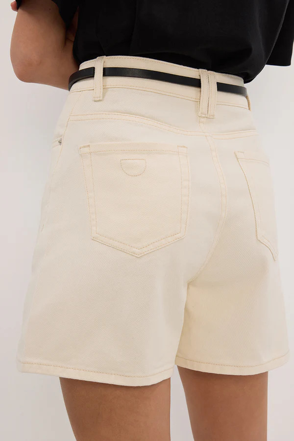 FINN CREAM DENIM SHORT | DISSH
