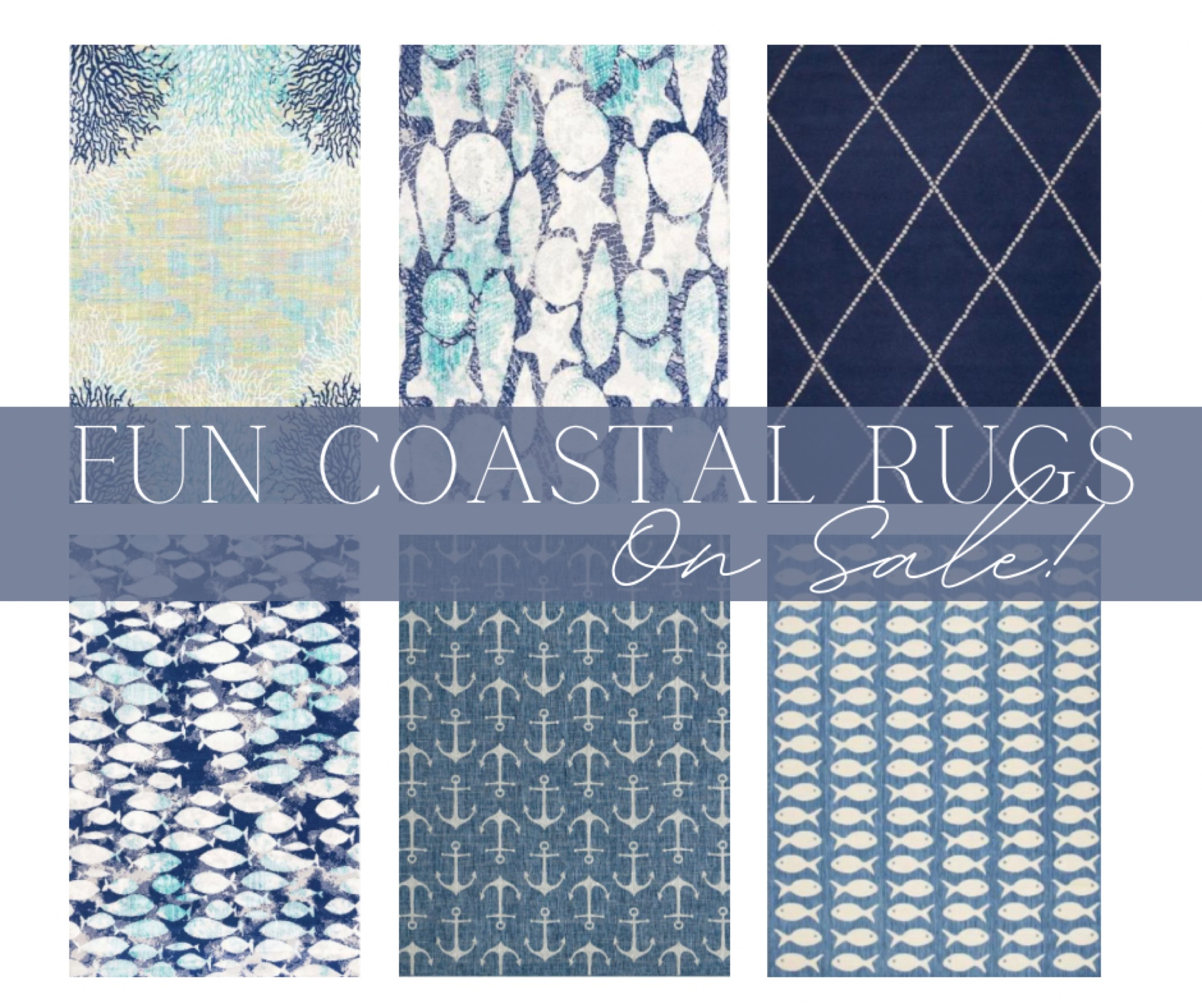 Fun coastal rugs on sale!  These cute rugs would be great for a bunk room or a themed property

#coastal #beachhouse #beachstyle #rugs #beachdecor

#LTKsalealert #LTKhome #LTKFind