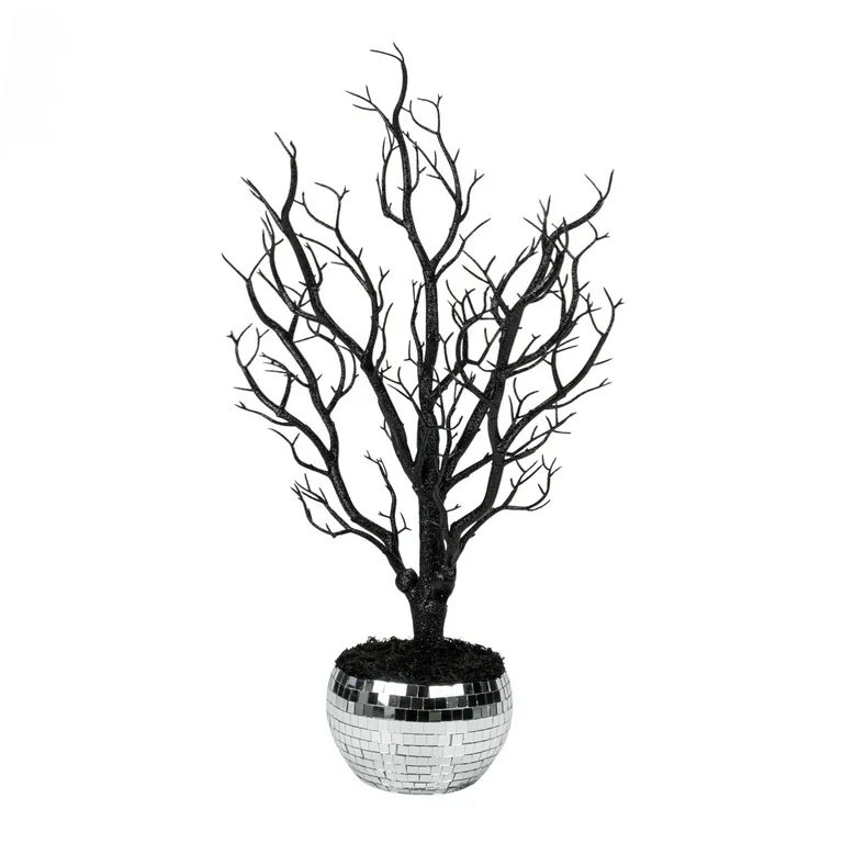 Halloween Black Ghostly Tree Decoration, by Way To Celebrate - Walmart.com | Walmart (US)