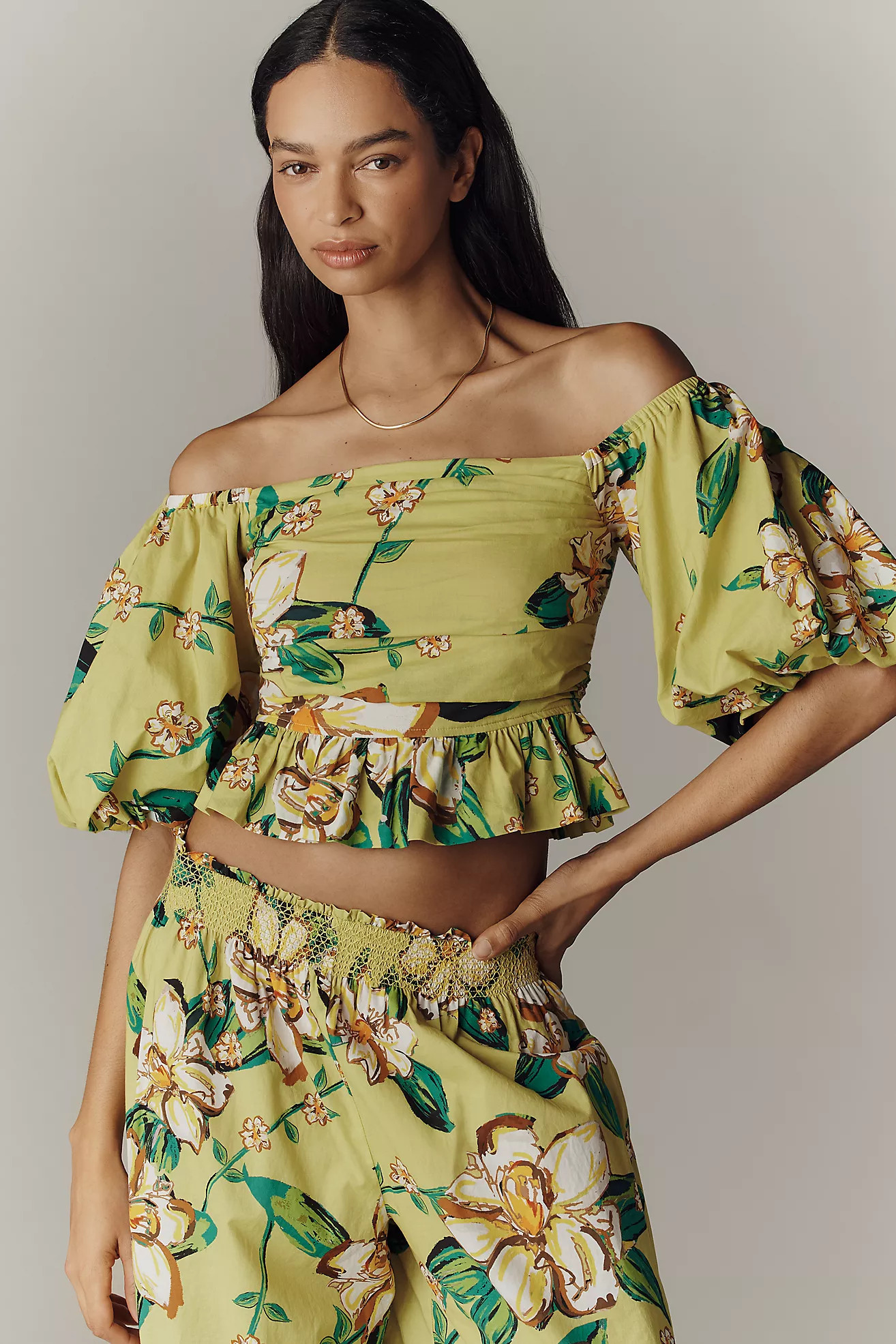 Hope for Flowers by Tracy Reese 100% Cotton Off-Shoulder Top | Anthropologie (US)