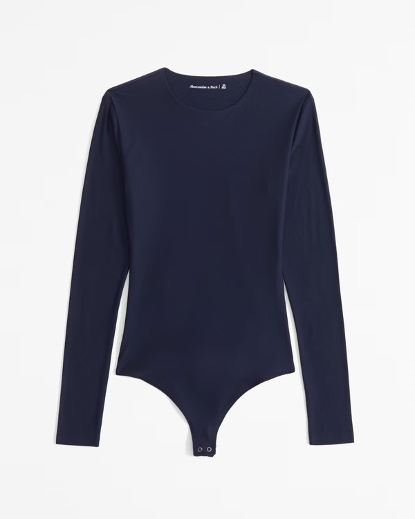 Soft Matte Seamless Long-Sleeve Crew Bodysuit | Abercrombie & Fitch (US)