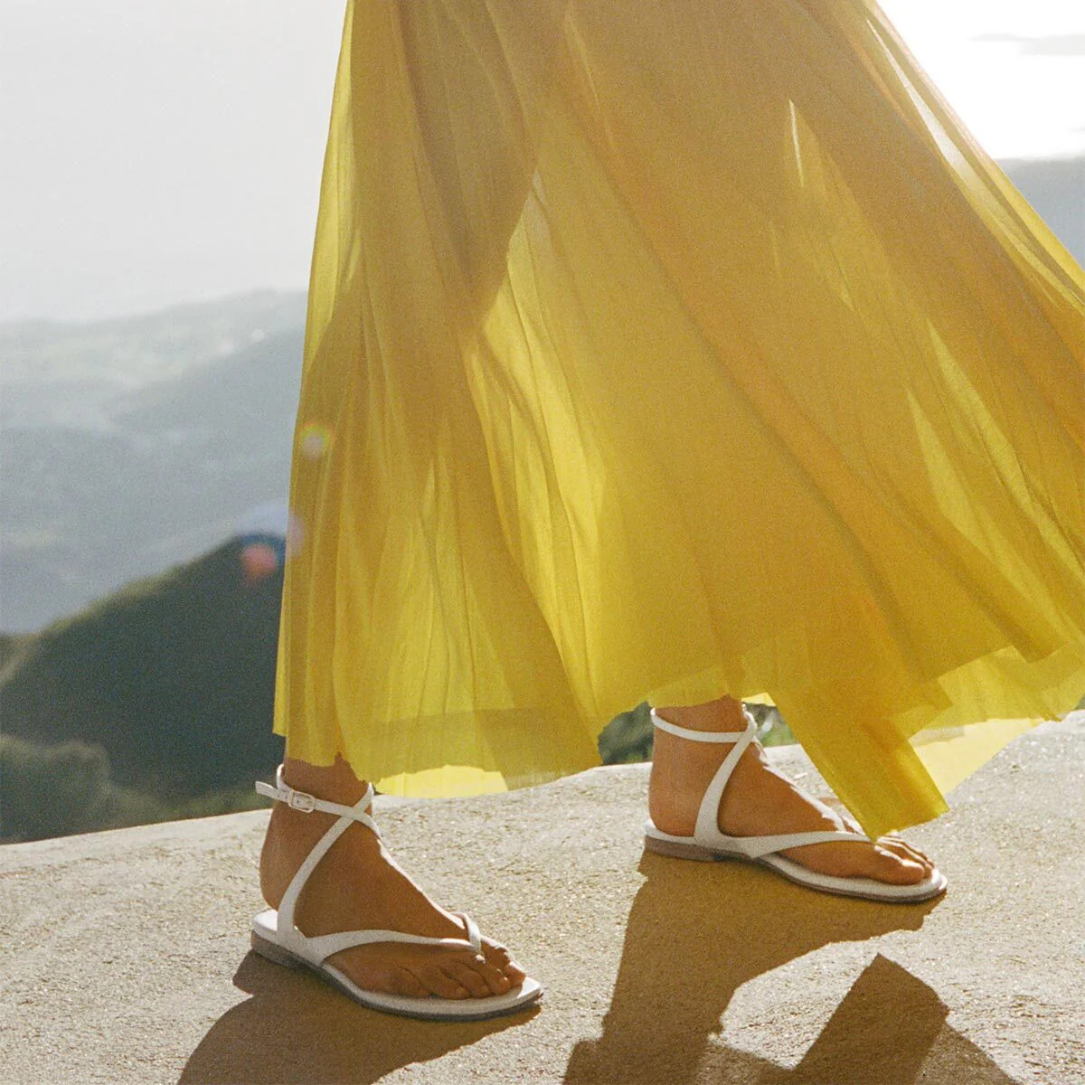 The Palermo Sandal - Ivory Nappa | Margaux