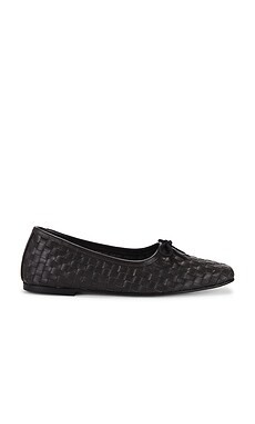Freda Salvador Jada Flat in Espresso Closed Woven Calf from Revolve.com | Revolve Clothing (Global)