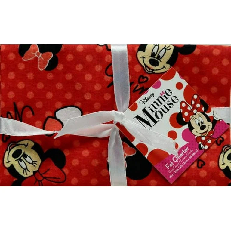 Springs Creative 18" x 22" Cotton Disney It's All About Minnie Head Toss Sewing & Craft Fat Quart... | Walmart (US)