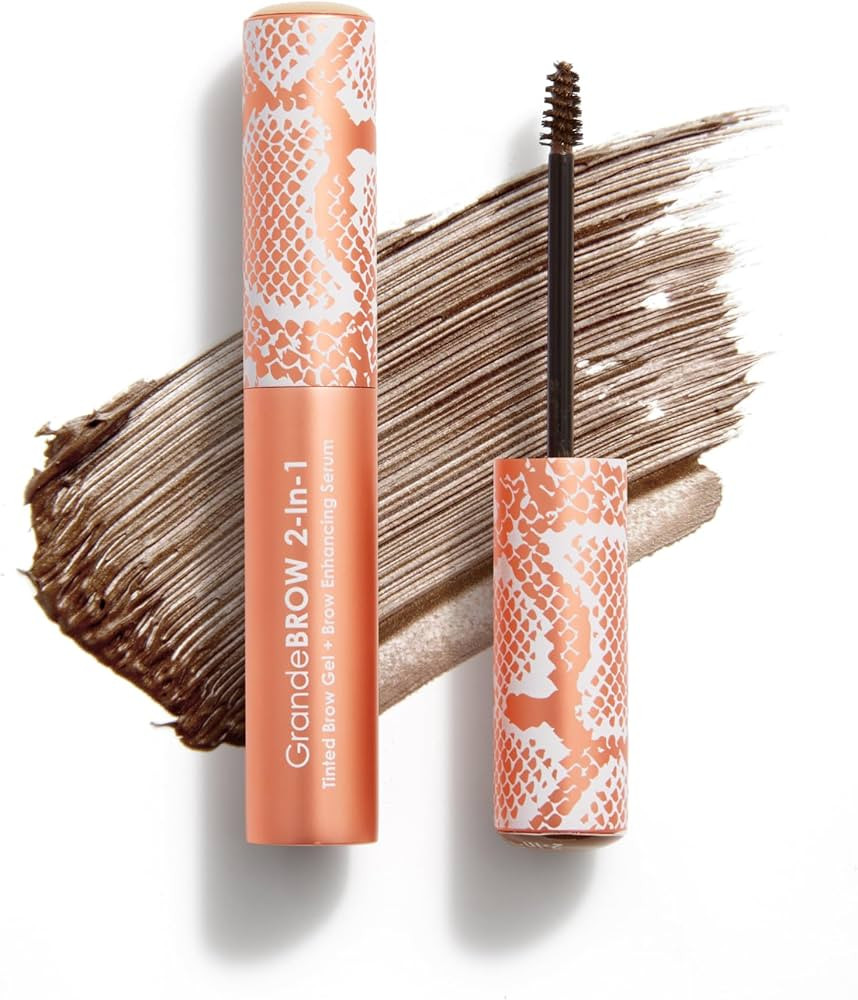 Grande Cosmetics GrandeBROW 2-in-1 Tinted Brow Gel + Brow Enhancing Serum | Amazon (US)
