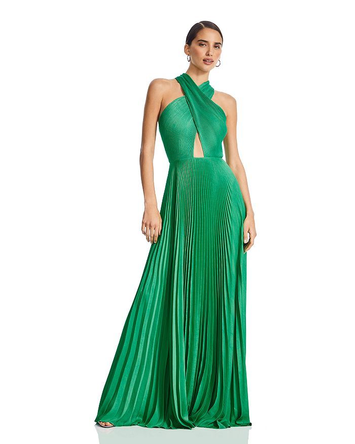 Athena Pleated Cutout Gown - 150th Anniversary Exclusive | Bloomingdale's (US)