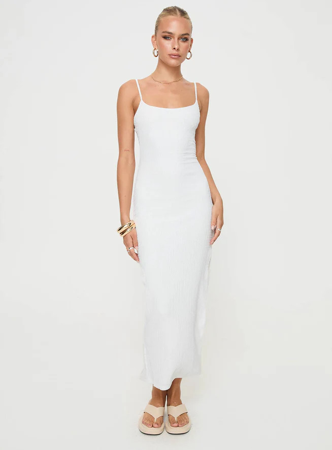 Elestria Maxi Dress White | Princess Polly US