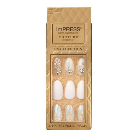 Kiss Impress Press-On Couture False Nails - Oval, Medium | Walmart (US)