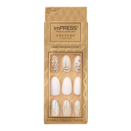 Kiss Impress Press-On Couture False Nails - Oval, Medium | Walmart (US)