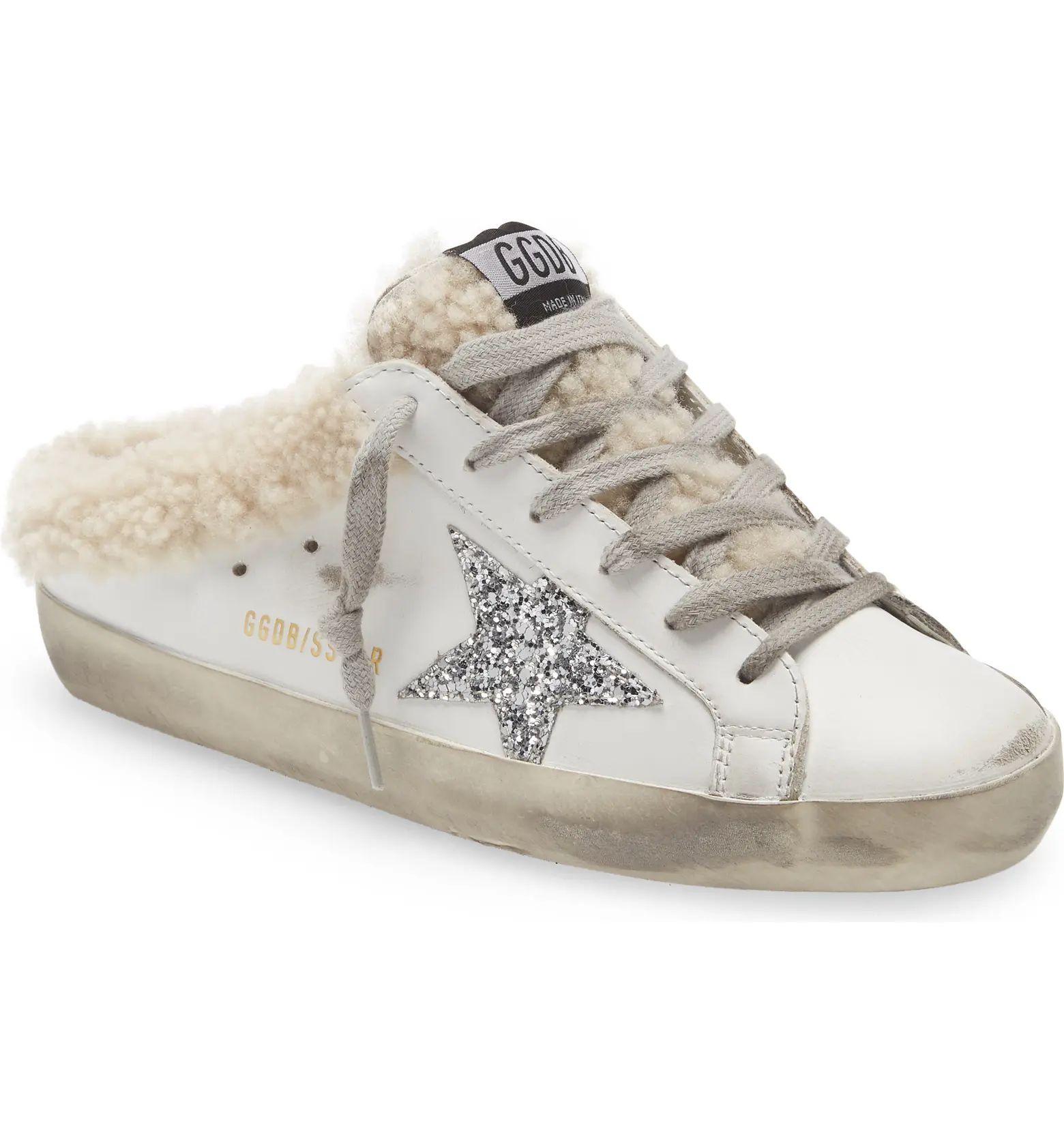 Super-Star Sabot Genuine Shearling Sneaker | Nordstrom