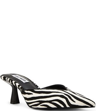 Steve Madden Mod-A Zebra Haircalf Mule Pumps | Dillard's | Dillard's