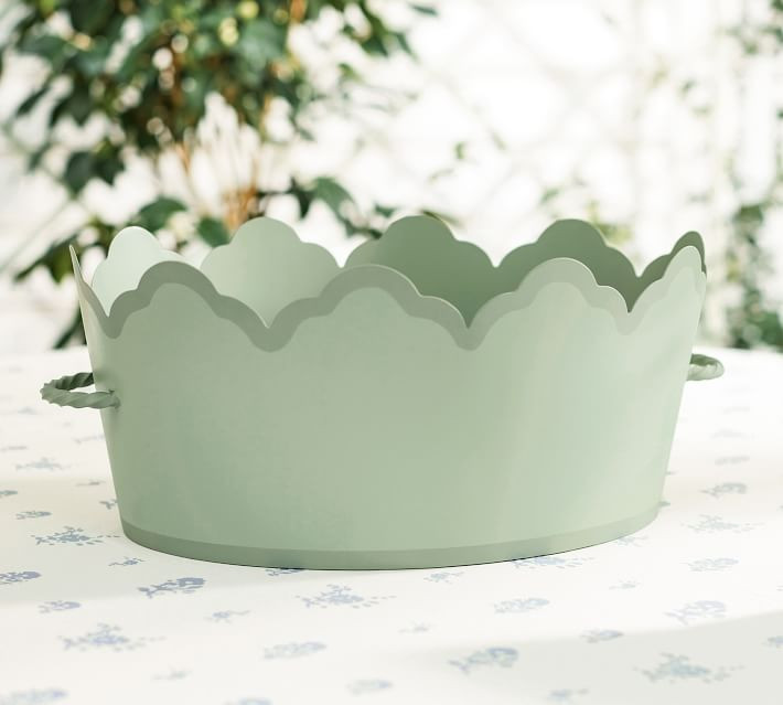Julia Berolzheimer Lily Scalloped Party Bucket | Pottery Barn | Pottery Barn (US)