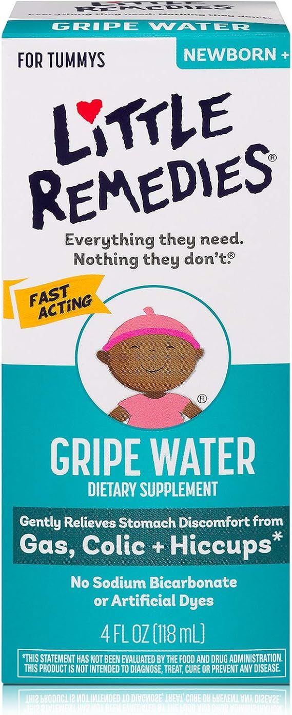 Little Remedies Gripe Water-No Alcohol, Sodium Bicarbonate, Artificial Color & Gluten Free-Safe f... | Amazon (US)