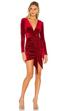 superdown Jaylin Ruched Mini Dress in Red from Revolve.com | Revolve Clothing (Global)