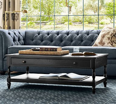 Chris Loves Julia Modern Traditional Coffee Table (50") | Pottery Barn (US)