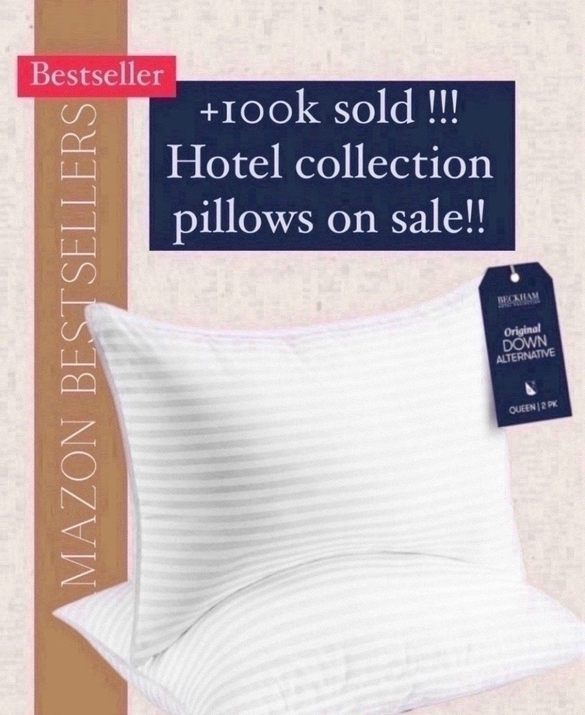 This hotel collection pillow has been a most loved bestseller and if you are in the market for new pillows then you should take a look.  There is a deal on it right now