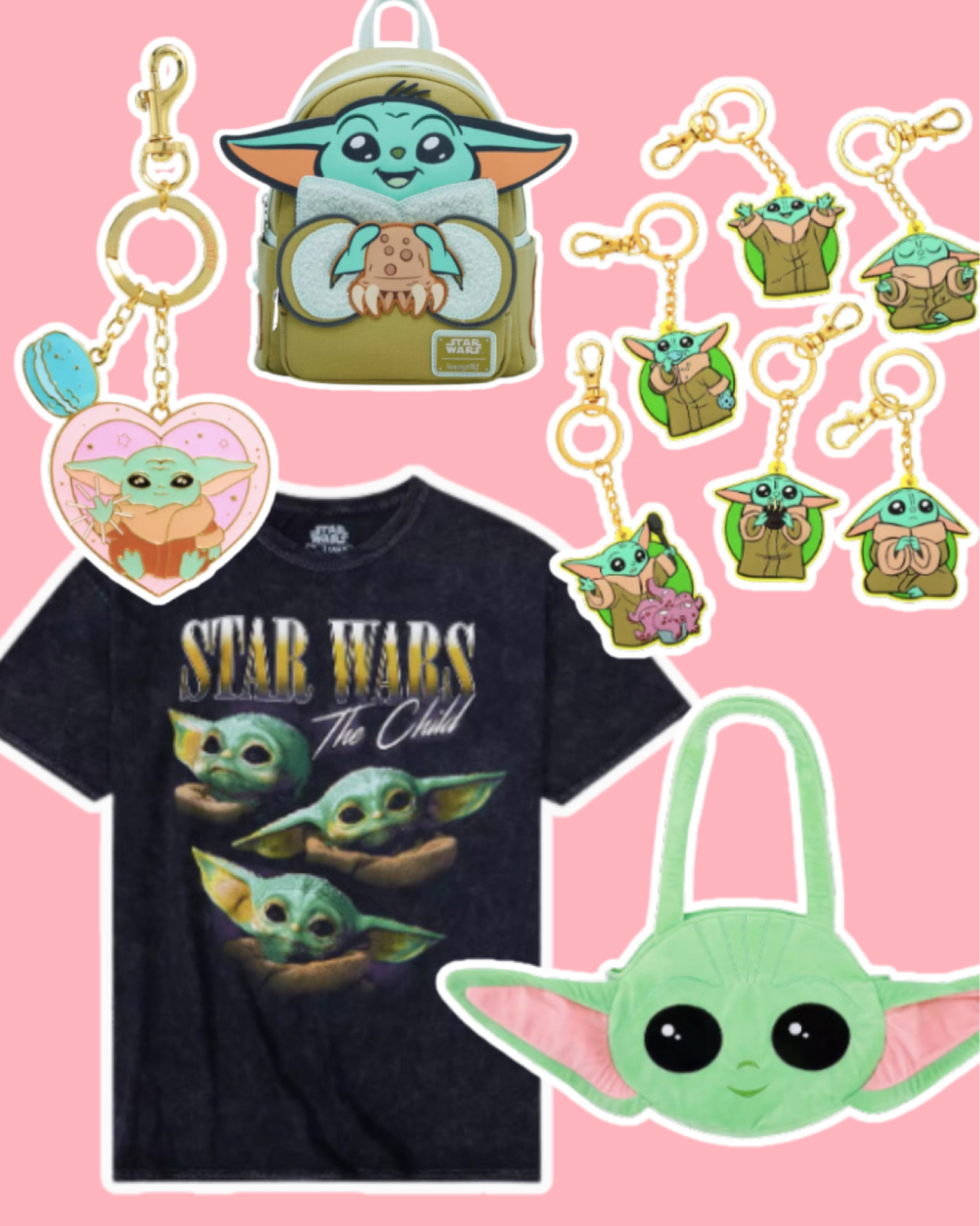 Grogu 💖 The Child! 💕 A little baby Grogu outfit inspo for your next trip to Galaxys Edge. Bright Suns! ✨ #starwars #starwarsoutfit #disney #disneyland #disneyworld #disneyoutfit #disneylandoutfit #disneyworldoutfit #hottopic #boxlunch #grogu 