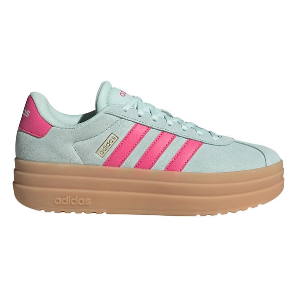 Women's adidas VL Court Bold Sneakers 6.5 Regular Mint/Magenta | Scheels Sports