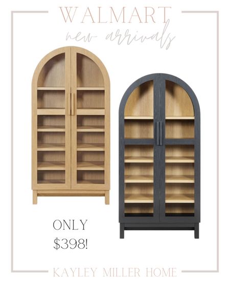 New very affordable arched cabinets at Walmart! 