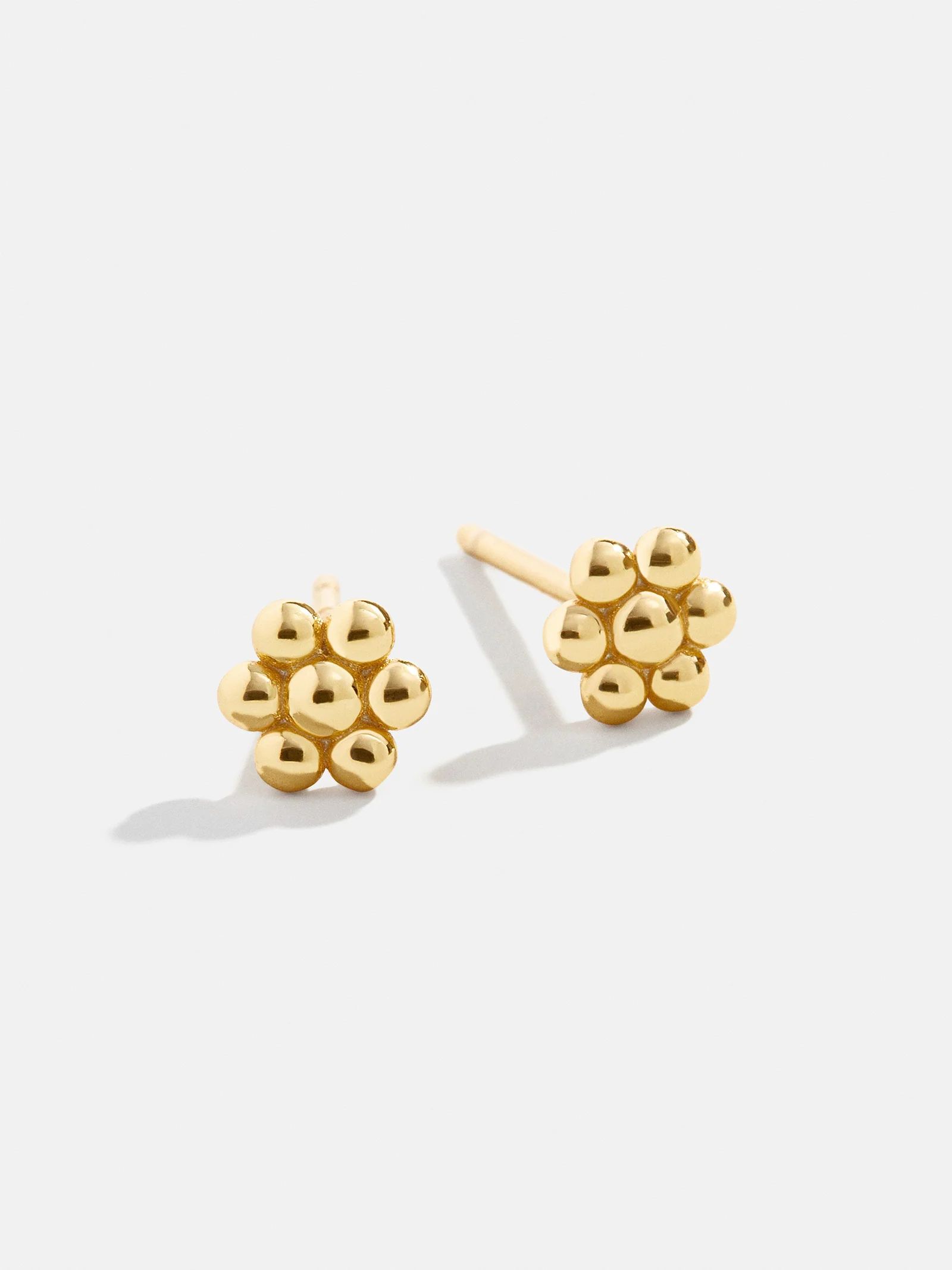 Dahlia 18K Gold Earrings - Gold Flower | BaubleBar (US)