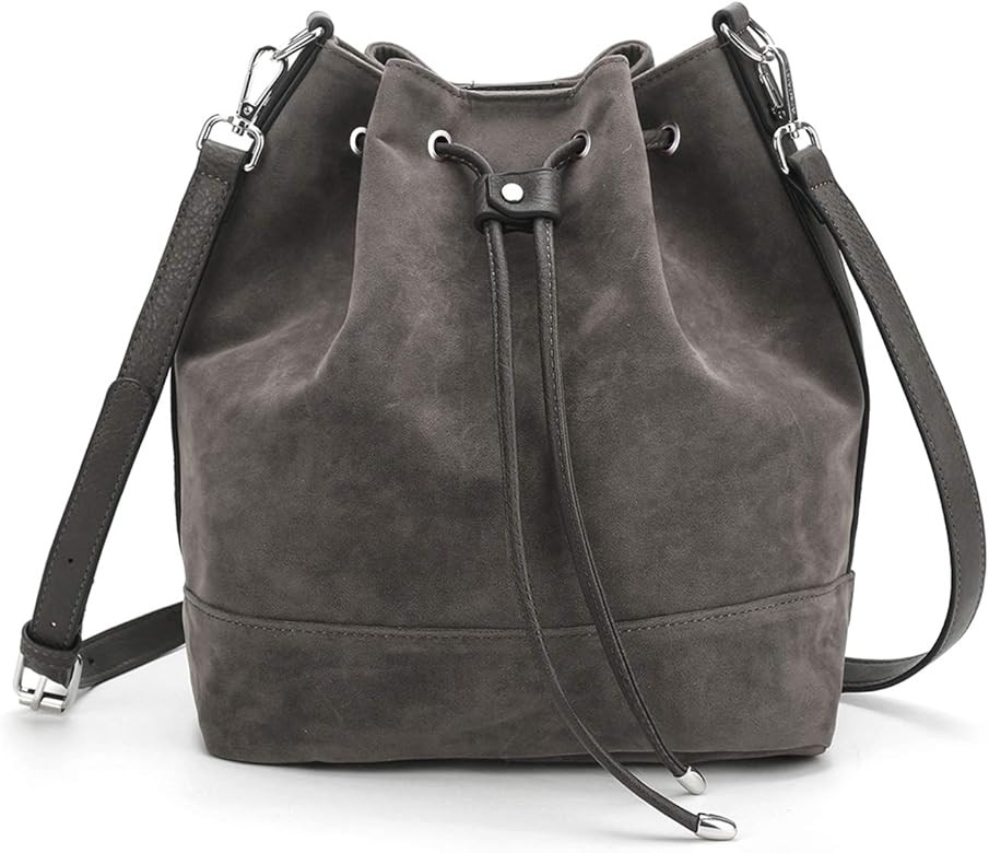 AFKOMST Bucket Bags and Purses For Women Drawstring Hobo and Shoulder Handbags with 2 Detachable ... | Amazon (CA)