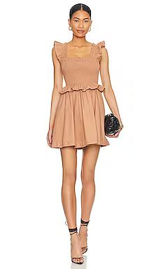 Tularosa Hillary Mini Dress in Copper from Revolve.com | Revolve Clothing (Global)