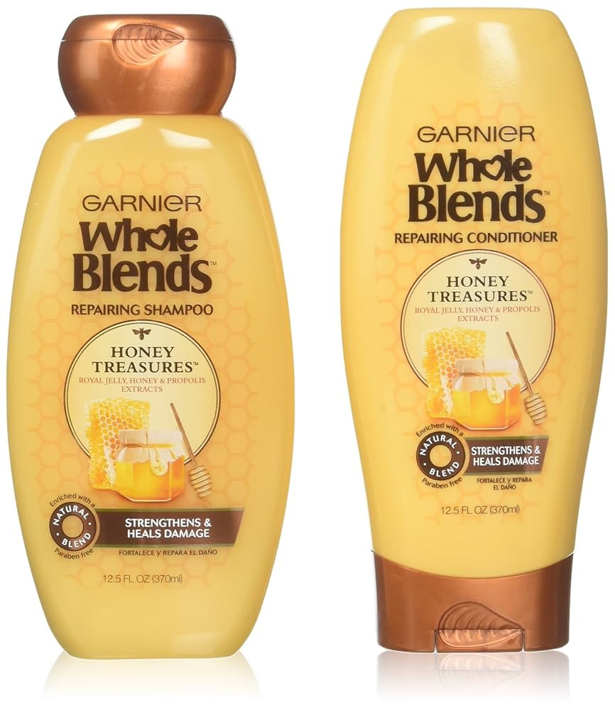 Garnier Whole Blends Honey Treasures Shampoo and Conditioner 12.5 Ounces each | Amazon (CA)
