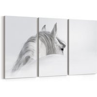 White Horse Wall Art Canvas Print Multiple Sizes Wrapped On Wooden Frame | Etsy (US)