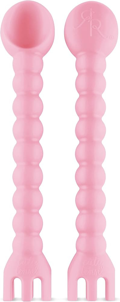 Ryan & Rose Cutie Tensils Baby Spoon and Fork [2 Pack] (Ballet) | Amazon (US)