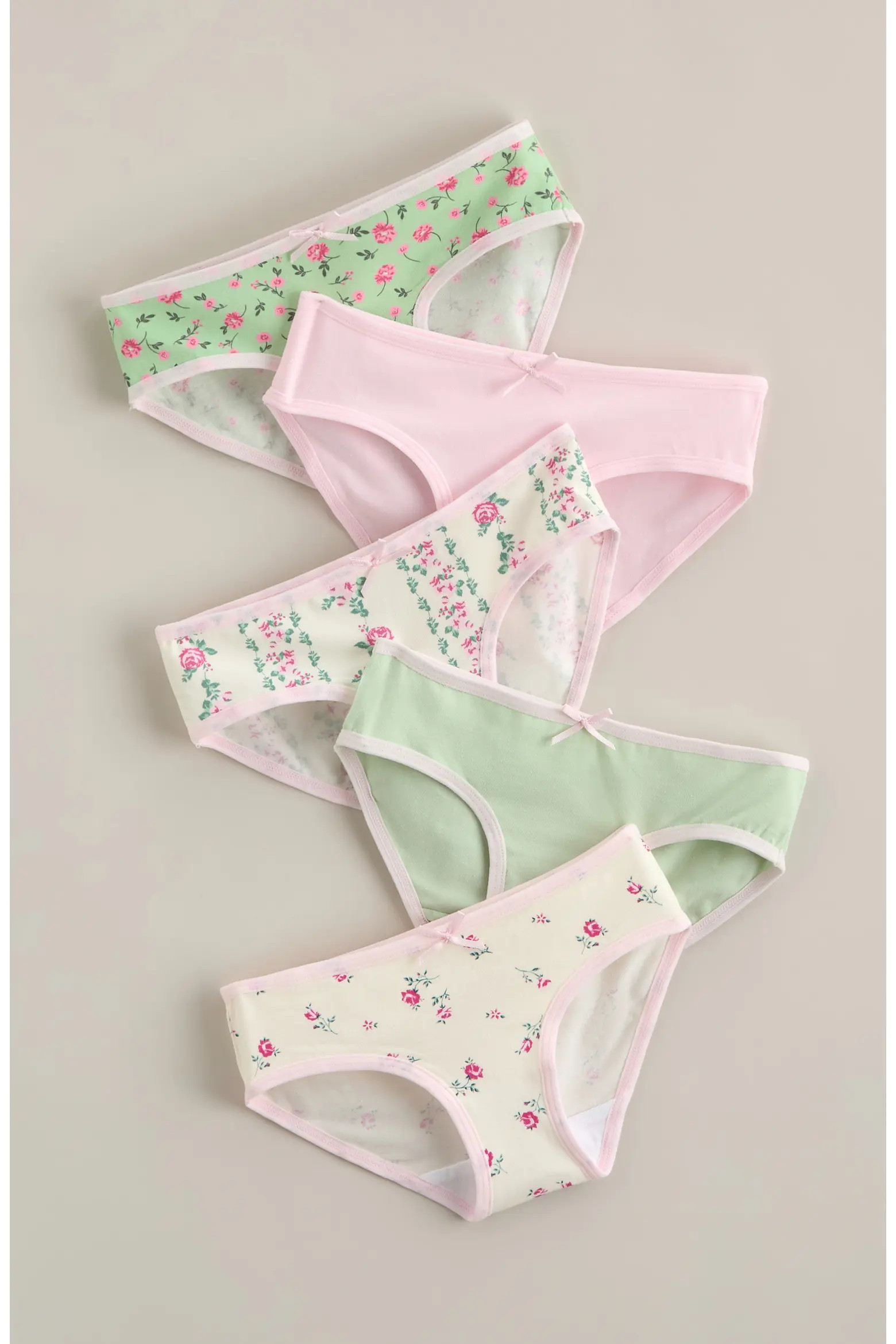 Kids' Assorted 5-Pack Stretch Cotton Hipster Briefs (Women) | Nordstrom | Nordstrom